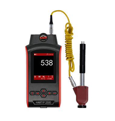 999 หน่วยความจำข้อมูล TFT เครื่องวัดความแข็งแบบพกพา Hartip 2500 พร้อมโพรบดิจิตอล